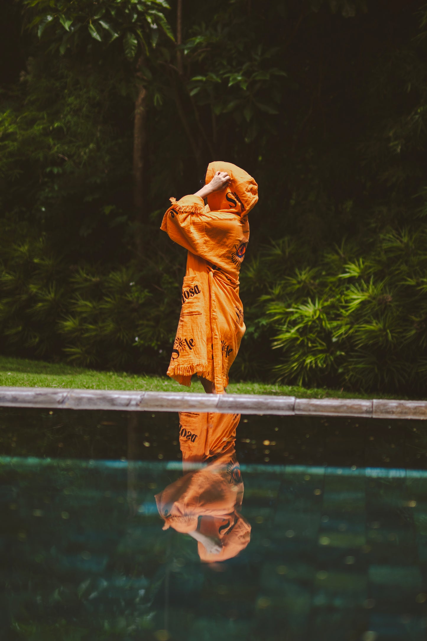 Sabahlık Kimono Havlu - Turuncu