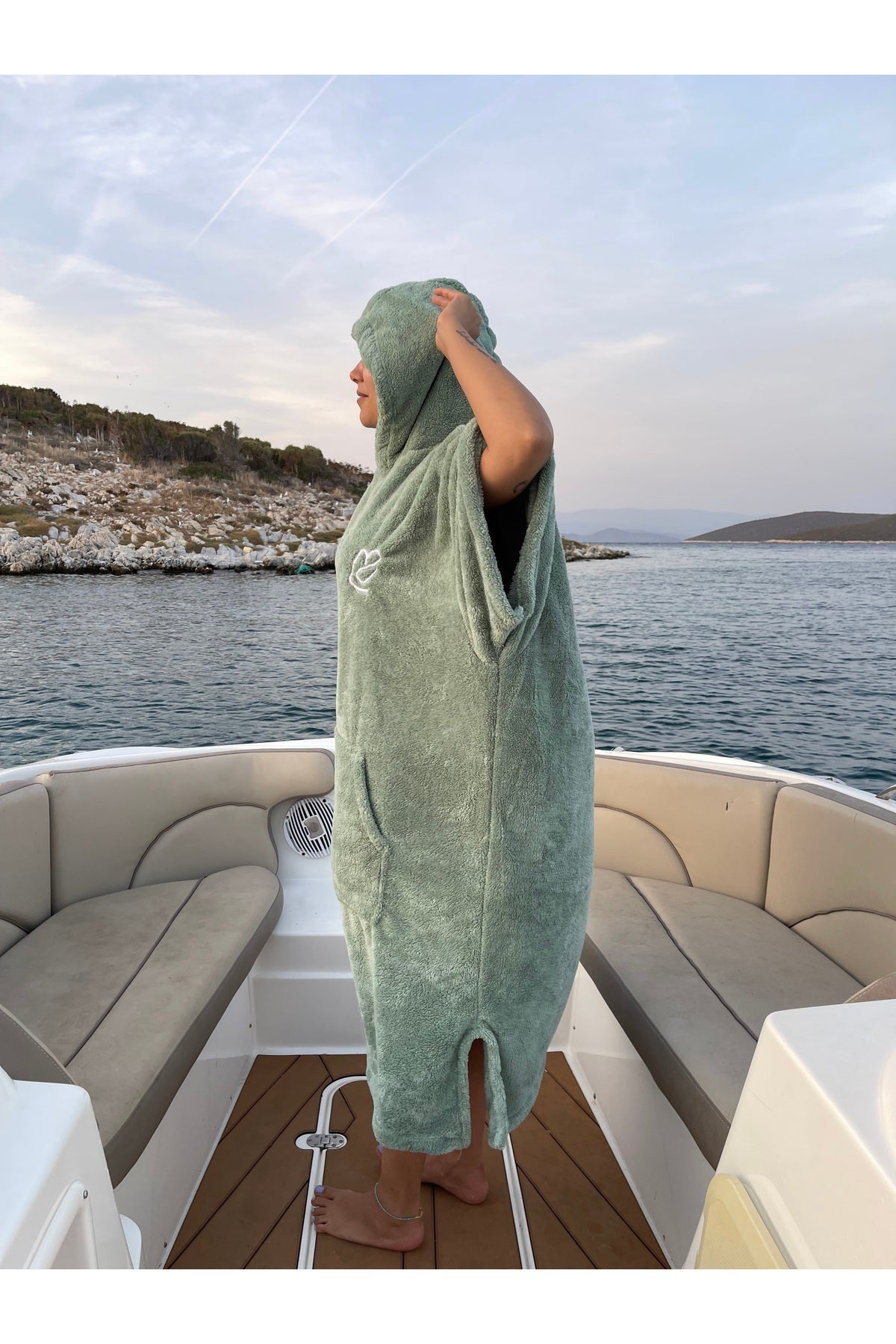 Wellsoft Panço Giyilebilir Battaniye - Mint yeşili