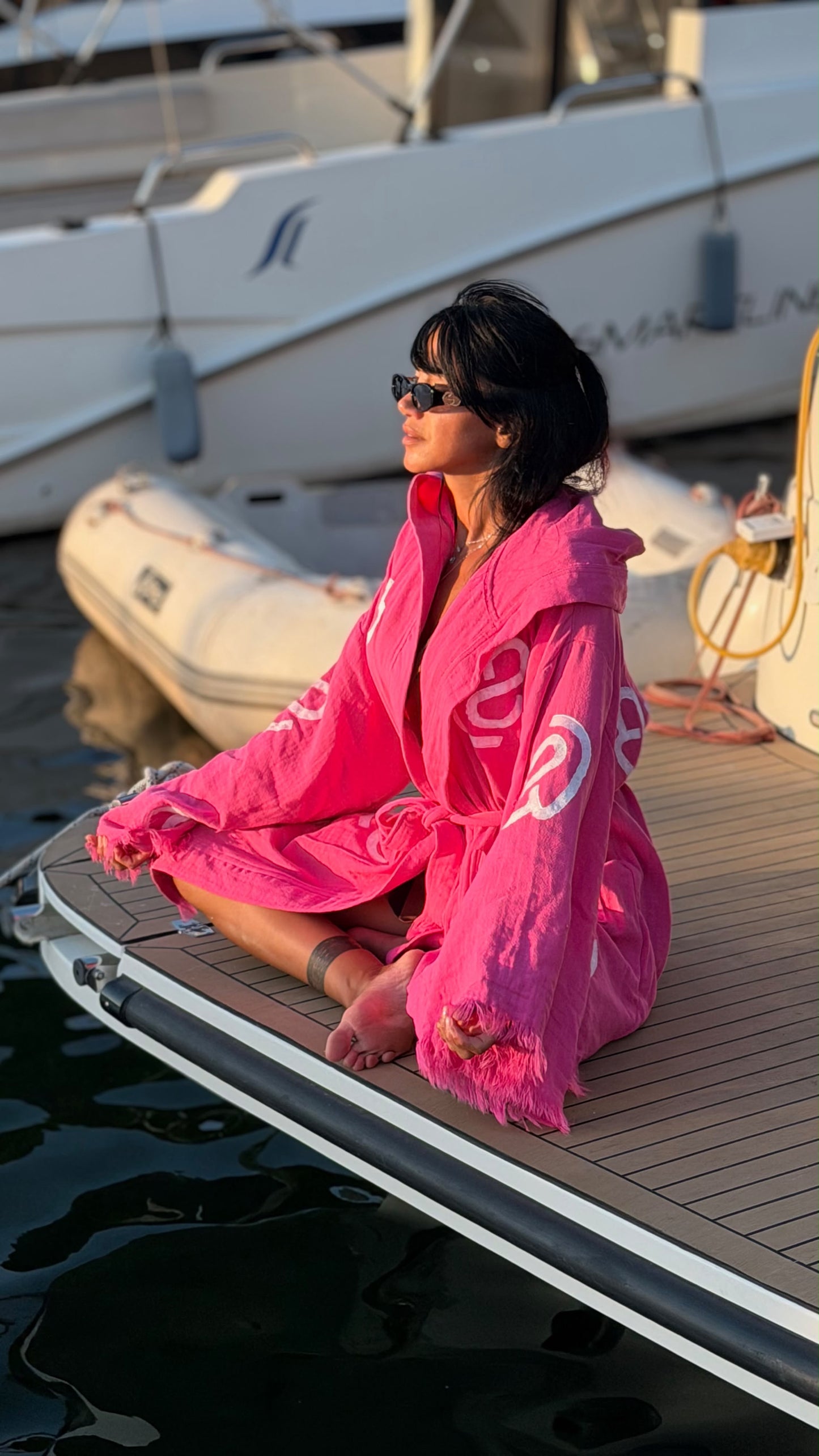 Sabahlık Kimono Havlu - Pembe